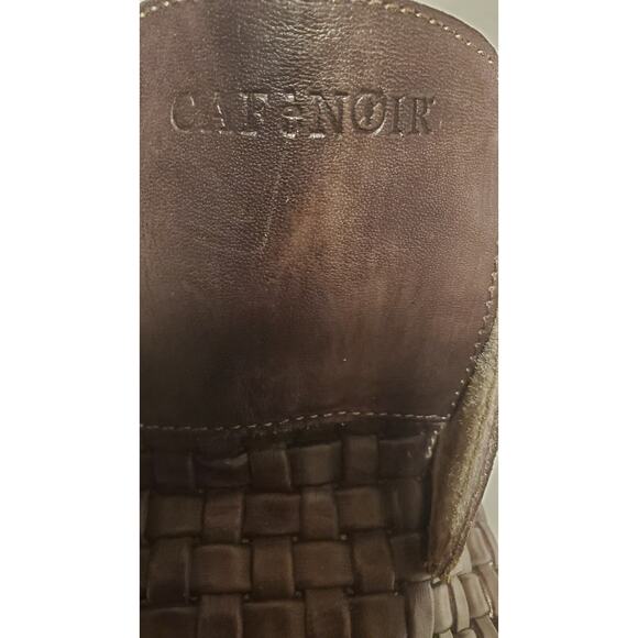 Cafe Noir Men Shoes Brown Braided Leather Size 44, 10 1/2 US